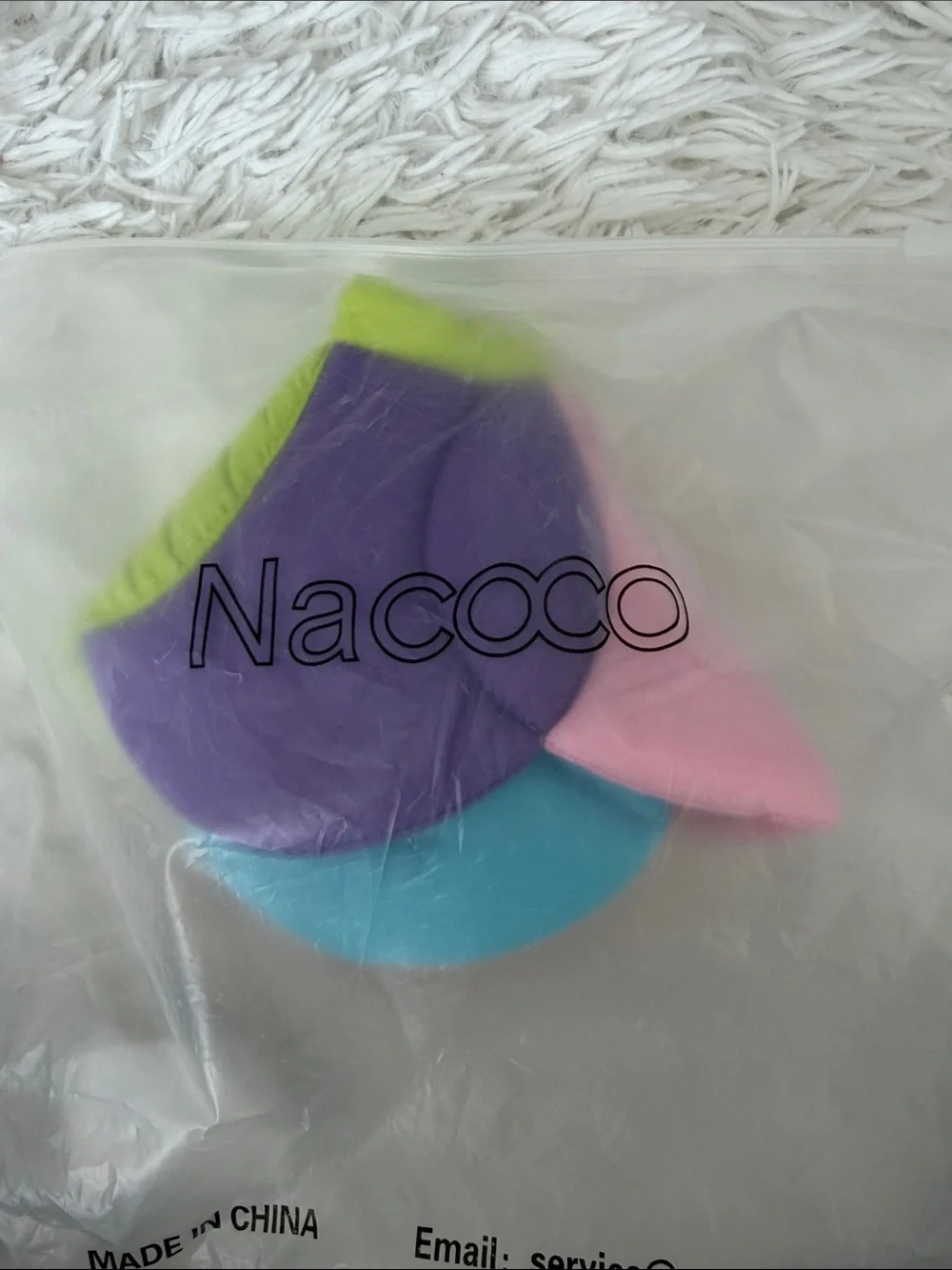 Recovery Pet Flower Fabric Plush Cone Collar Size Small